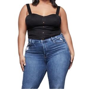 GOOD American Bustier Top Blk Leopard 6 3XL XXXL